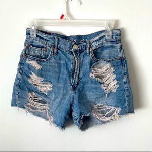 American eagle Jean shorts size 2 fit like a 4!